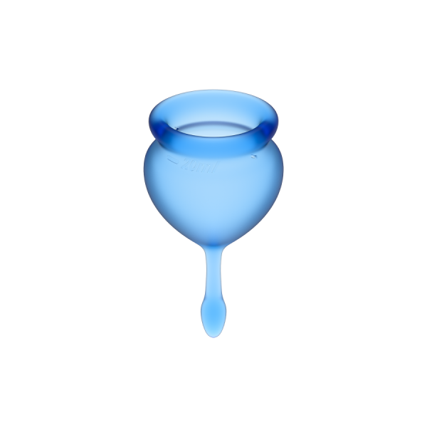 2 coupes menstruelles Satisfyer Dark Bleu FEEL GOOD 